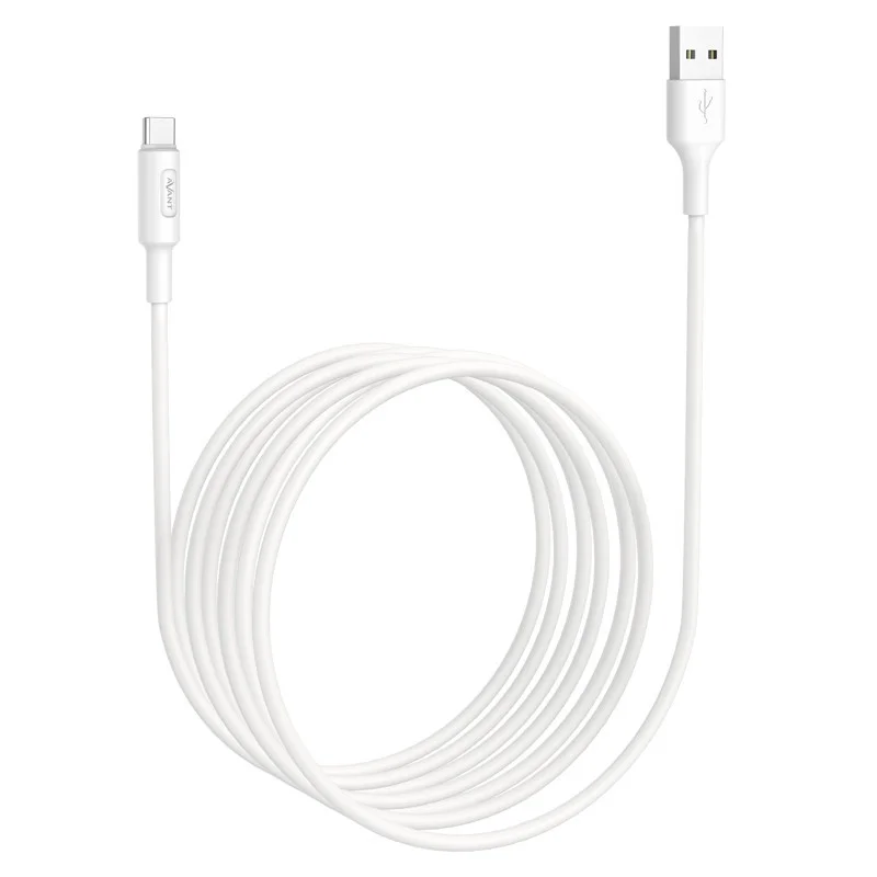 [AV1155] CABLE DE CARGA RAPIDA Y DATOS 3A 2M USB A TIPO-C BLANCO FORCE EDITION AVANT