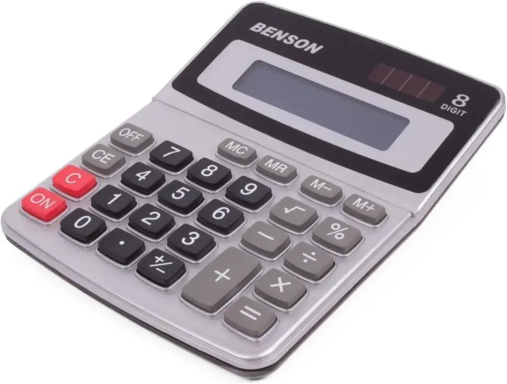 CALCULADORA SOLAR Y PILAS 8 DIGITOS BENSON