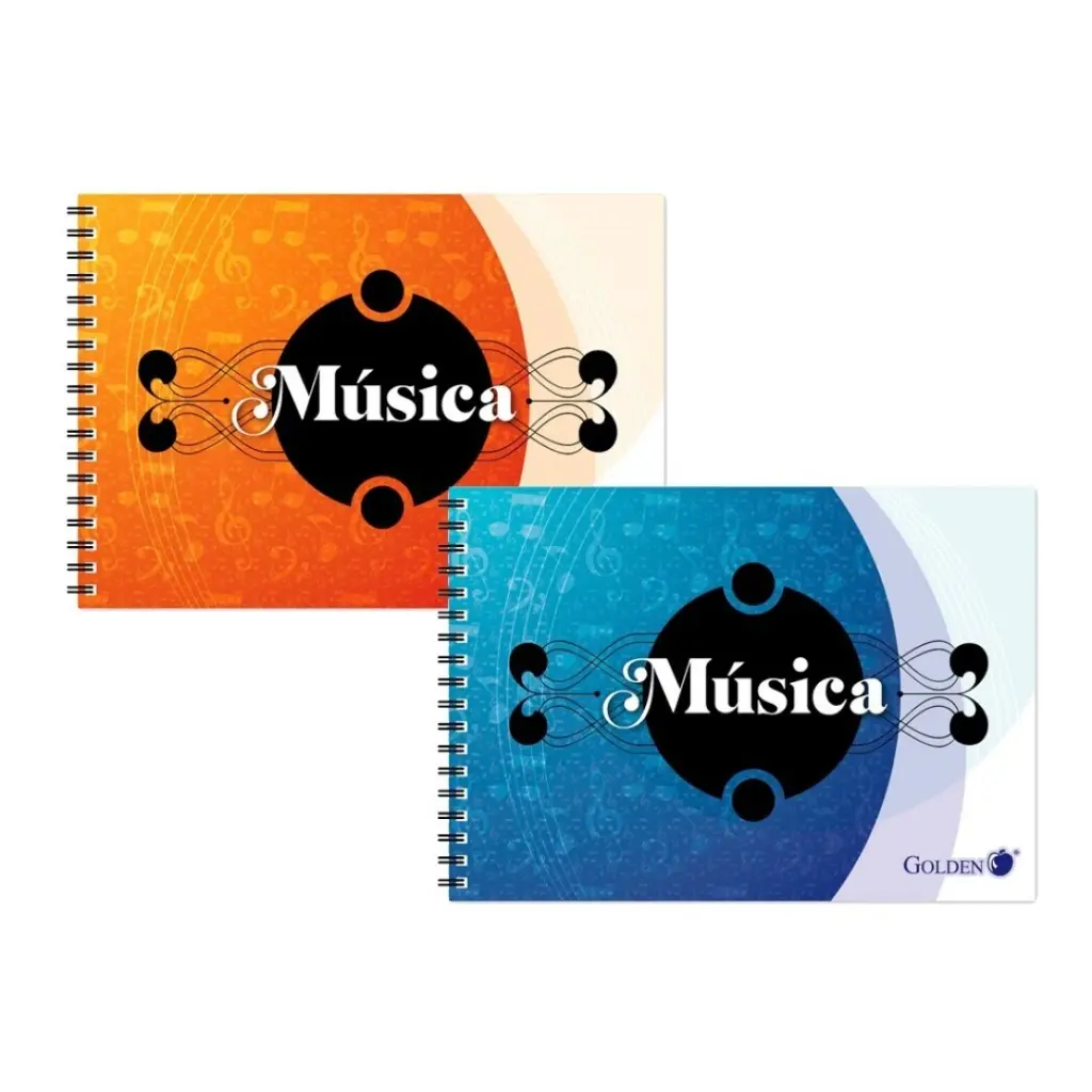 CUADERNO MUSICA A4 GOLDEN