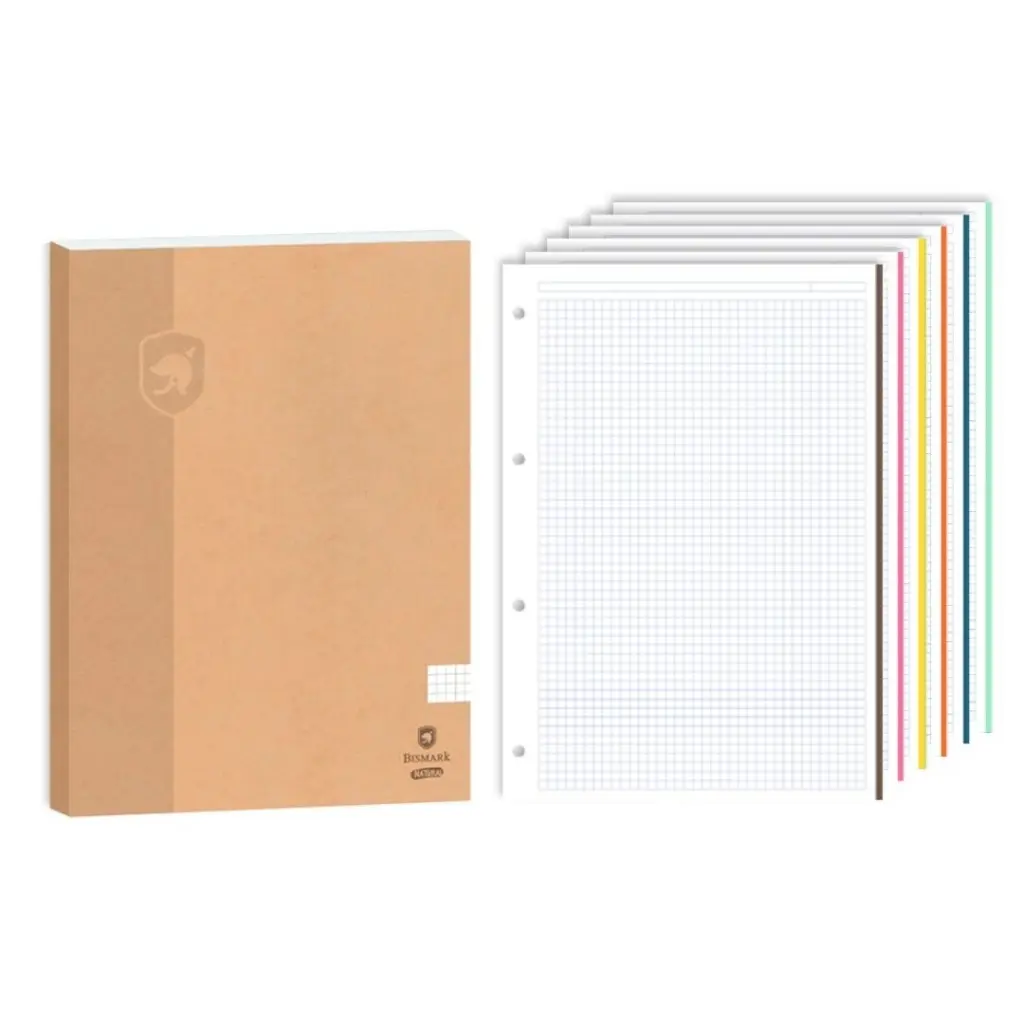 NATURAL COLOR RECAMBIO A4 120 HOJAS CUADRIC. 90G