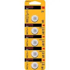 PILAS LITIO KODAK MAX LITHIUM (PACK 5) CR2032 