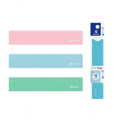 REGLA PASTEL 15 CM