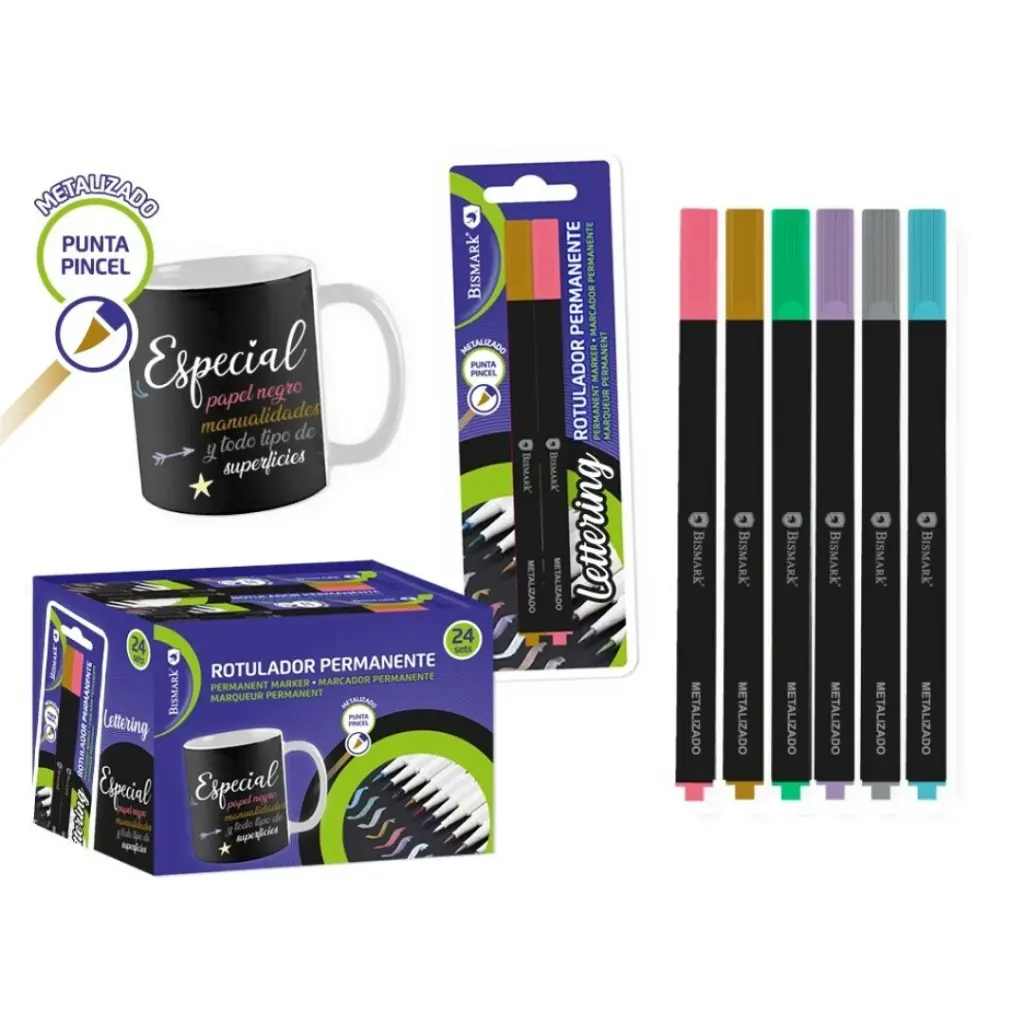 [328735] SET 2 ROTULADORES LETTERING PUNTA PINCEL