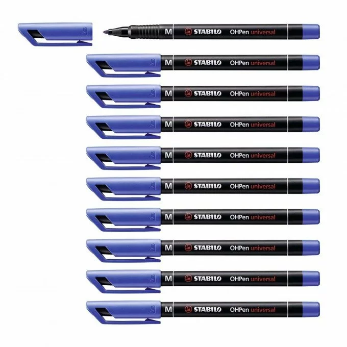 STABILO PERMANENTE AZUL M