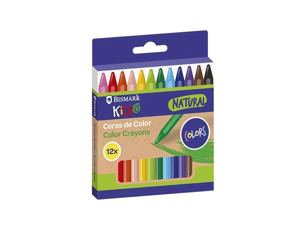 [330164] NATURAL COLOR PINTURAS CERA 12 COLORES
