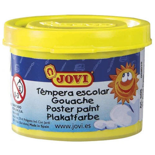 [117850-1] TÉMPERAS INFANTILES JOVI (AMARILLO)
