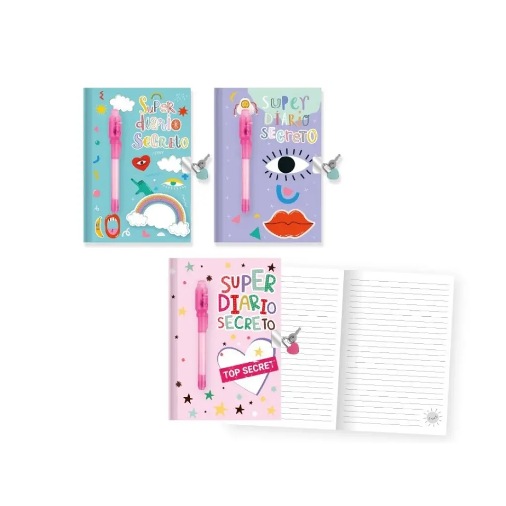 DIARIO CON CANDADO Y BOLIGRAFO INVISIBLE BEST FRIENDS