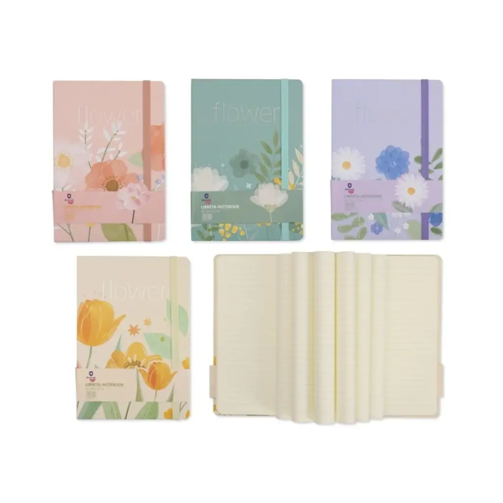 LIBRETA FLORES A5