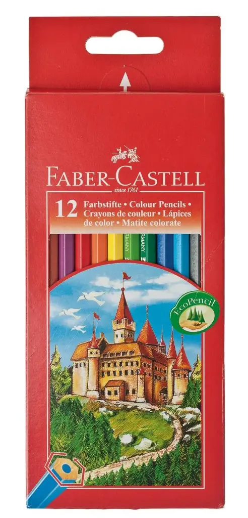 FABER CASTELL LÁPICES DE COLORES CLASSIC C/SURTIDOS ESTUCHE 12 UD
