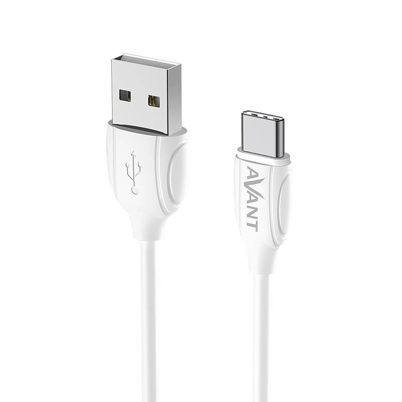 CABLE CARGA RAPIDA 3A Y DATOS 1M USB A USB TIPO-C BLANCO AVANT