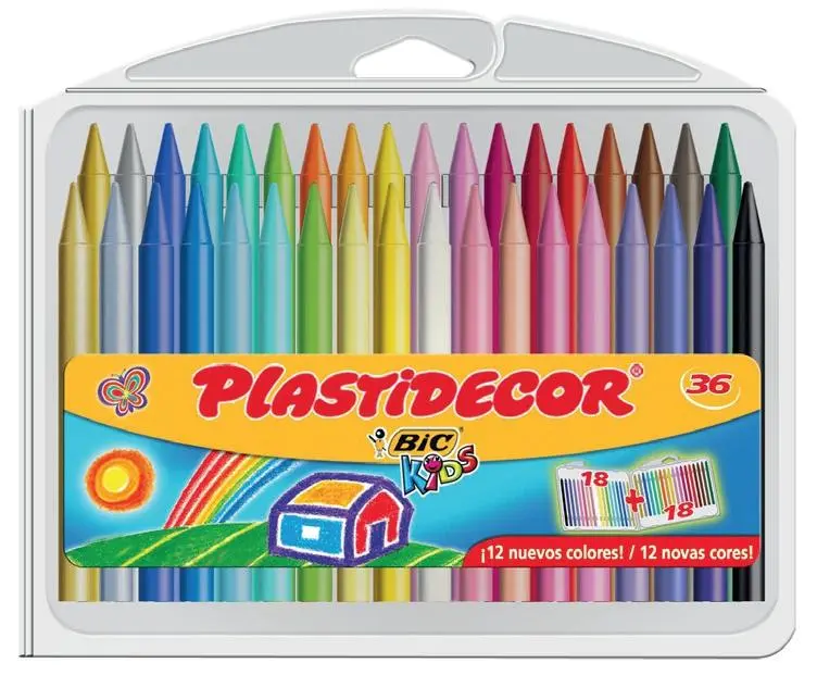 PLASTIDECOR CERAS KIDS COLORES SURTIDOS ESTUCHE