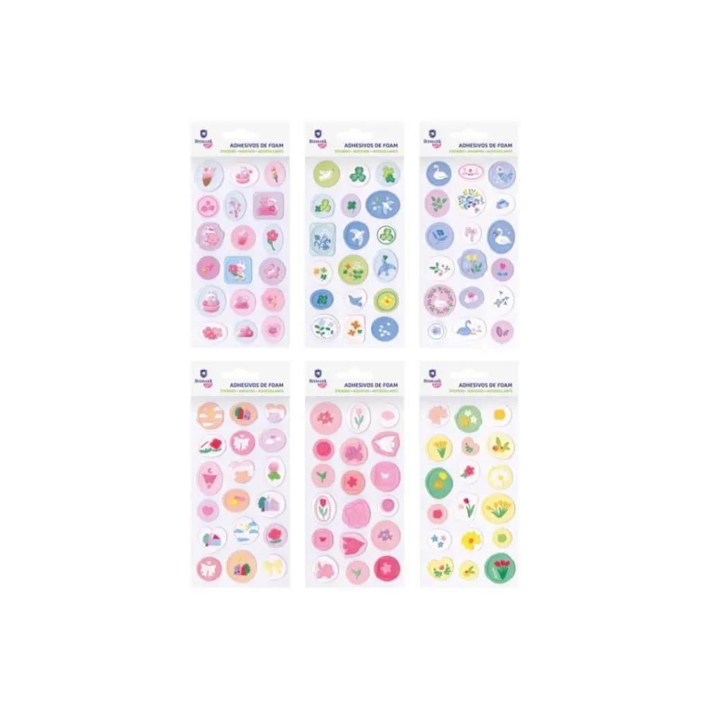  PEGATINAS SELLO FOAM DECORADOS 