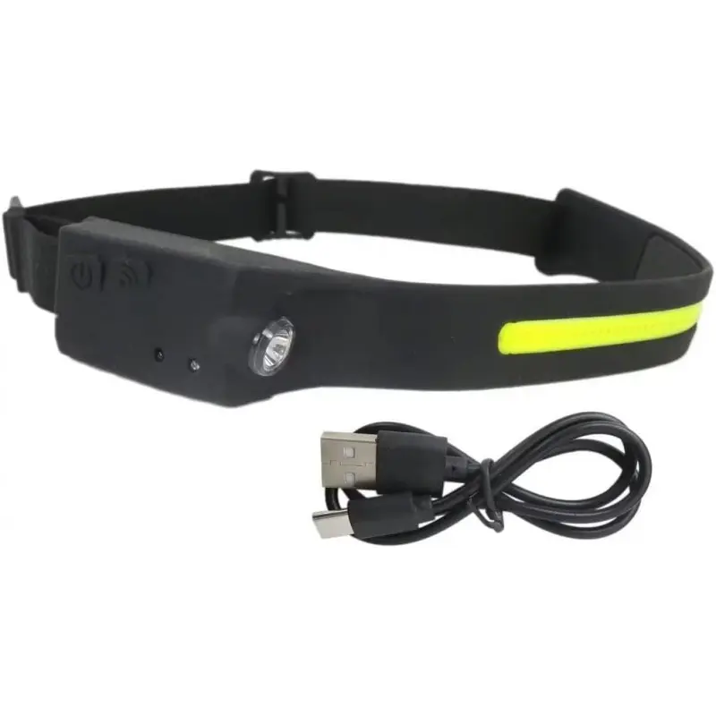 LINTERNA KODAK LED COB DE CABEZA ACTIVE HEADLAMP 350 LUMENS C/SENSOR RECARGABLE USB TIPO-C