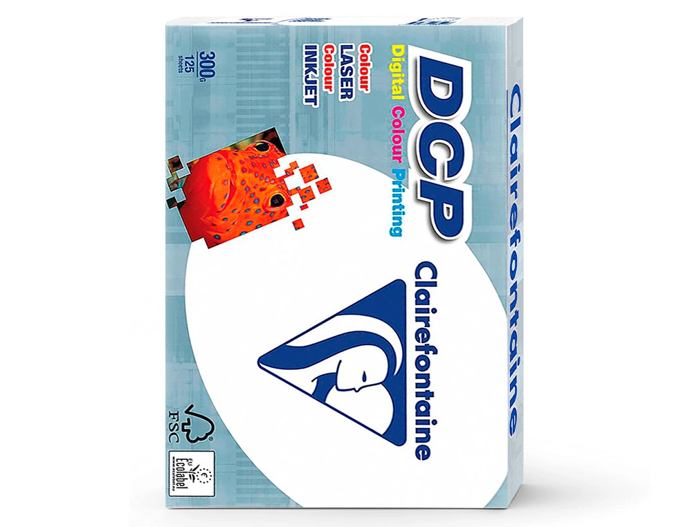 [72403] PAPEL FOTOCOPIADORA CLAIREFONTAINE DIN A4 300gr paquete 125 hojas - DCP - 