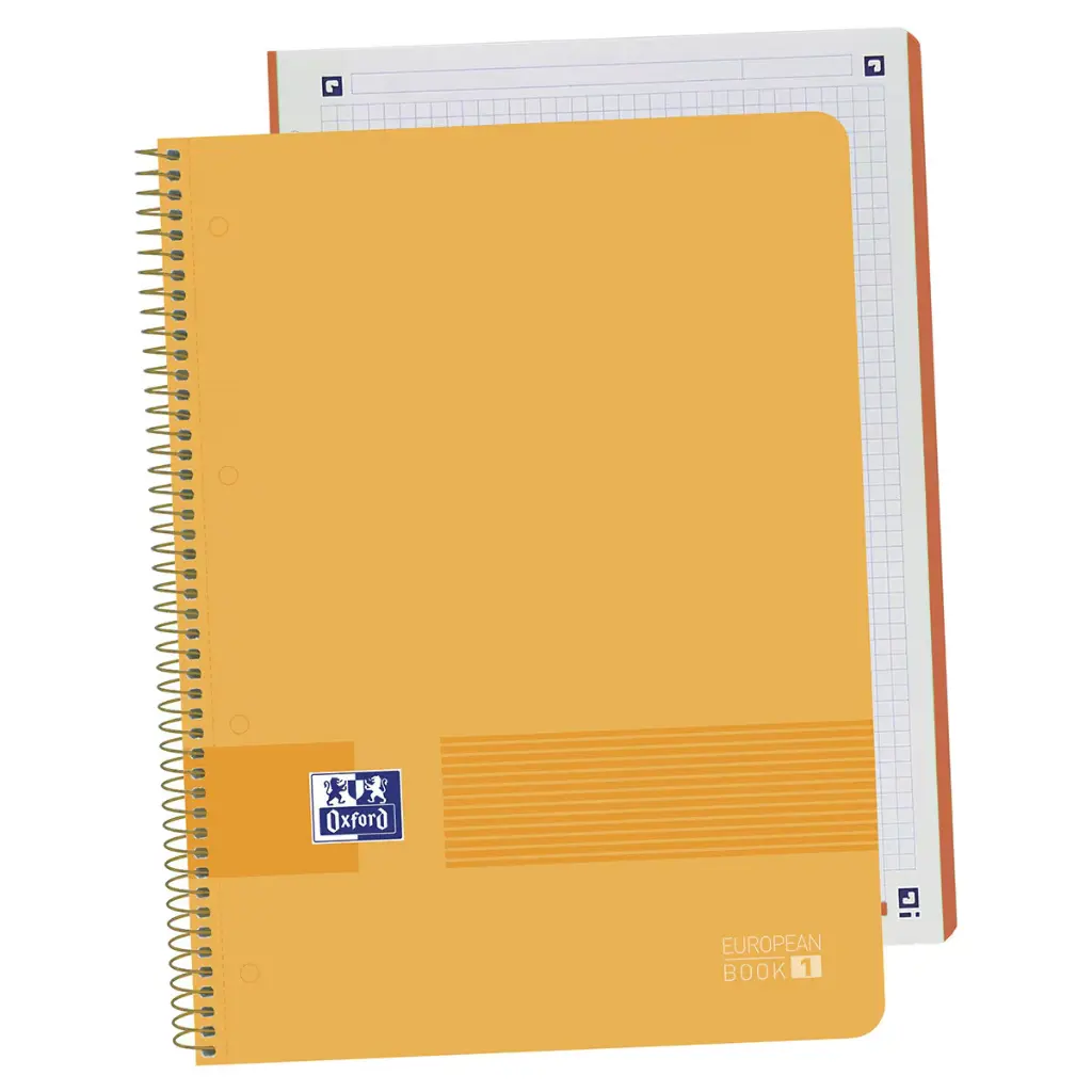 CUADERNO LIVE&GO EUROPEANBOOK 1 80H A4+ 5X5MM MICROPERFORADO TAPA DE PLÁSTICO OXFORD