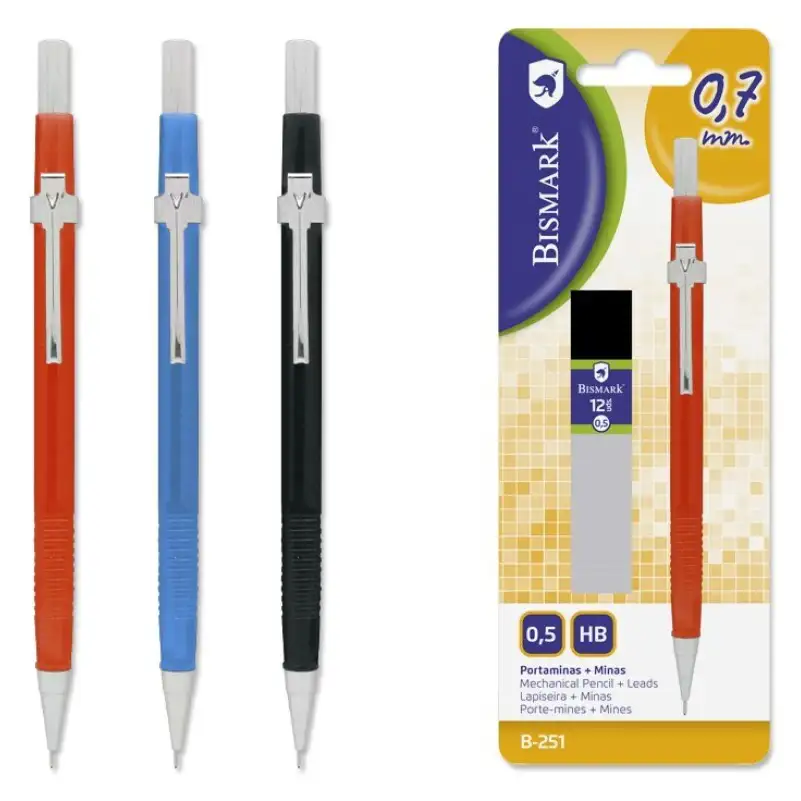 [0321400] PORTAMINAS con minas  0.7 mm - BISMARK - (1 UNIDAD)