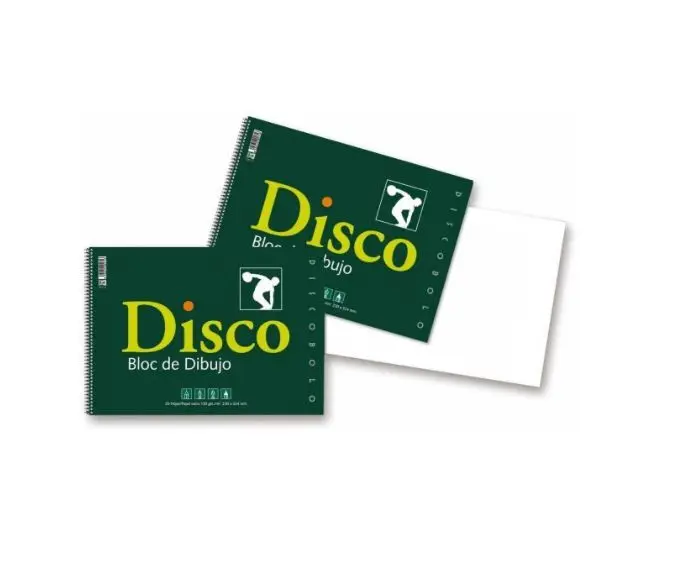BLOC DIBUJO ESPIRAL DISCO LISO 20 HOJAS 230x340MM 130GRS - ZORRILLA -