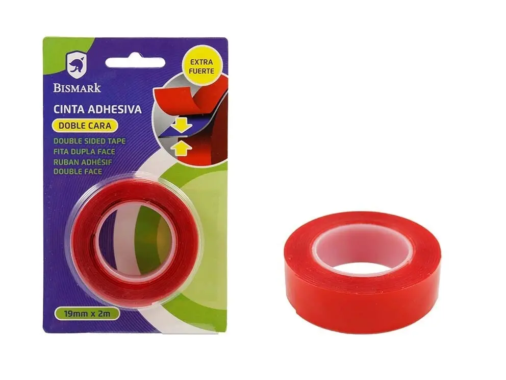 [330710]  CINTA ADHESIVA ACRILICA DOBLE CARA 2MX19mmX1mm 