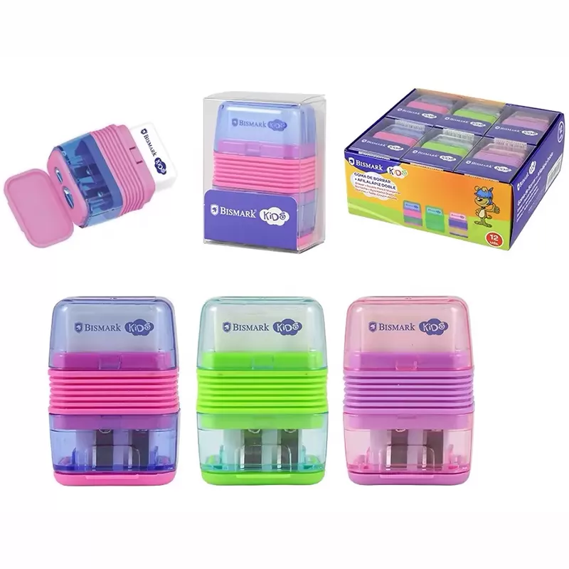  GOMA DE BORRAR + AFILALAPIZ DOBLE  - BISMARK - 