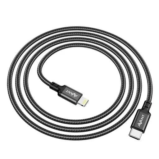 [AV1146] CABLE TRENZADO 20W 3A CARGA RAPIDA Y DATOS 1M USB TIPO-C A LIGHTNING FORCE EDITION AVANT