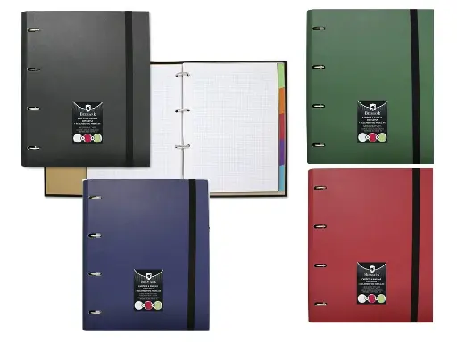 CARPETA A4 CARTON C/RECAMB 100H COLORES SURTIDOS.