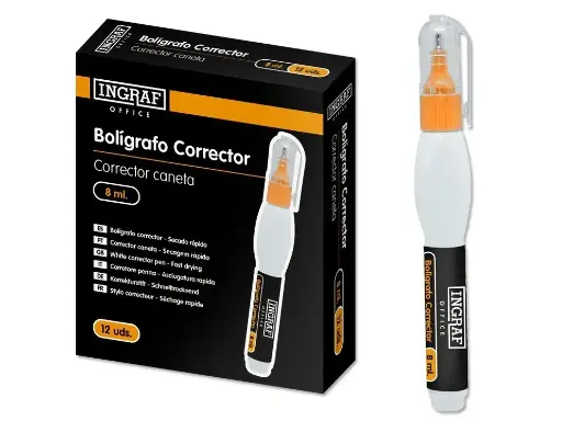 [320084] CORRECTOR BOLIGRAFO INGRAF OFFICE 8 ML. 870