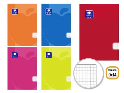 [328536] GOLDEN LIBRETA PP FLEX  9x14 48 H. 90 GR. CUADRICULA