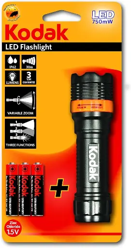 [30413184] LINTERNA LED KODAK flashlight FOCUS 120 IP62 30 LUMENS