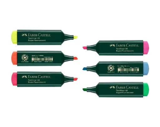 MARCADOR FLUORESCENTE FABER CASTELL TEXTLINER 48 