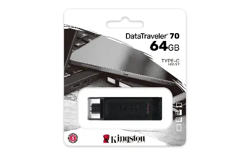 [DT70/64GB] PENDRIVE TIPO C DATATRAVELER KINGSTON 70 64GB