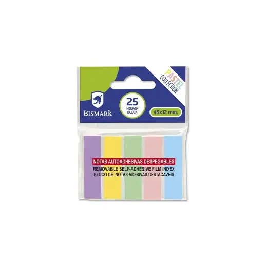 [329477] TACO ADHESIVO BISMARK 5 GUIAS PASTEL