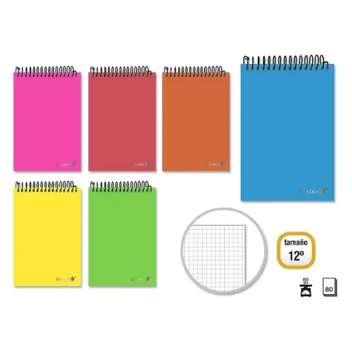 [329553] GOLDEN CUADERNO T.N. FLUOR 12º 80H. APAISADO C