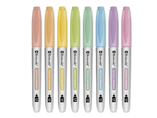 [329374] ROTULADOR PERMANENTE TEXTIL SET 8 COLORES PASTEL