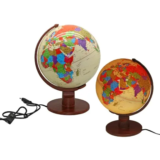 [320074]  ESFERA 25 CM MARCO POLO C/LUZ   - globo terraqueo