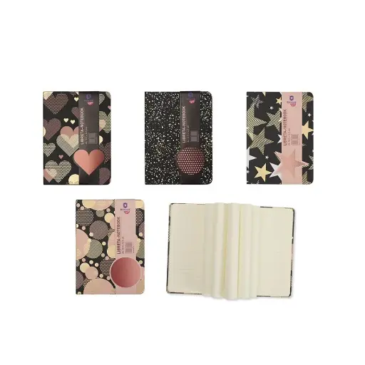 [333184] LIBRETA BLACK&ROSE A6