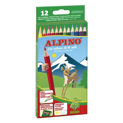 [AL010654] ESTUCHE 12 COLORES ALPINO