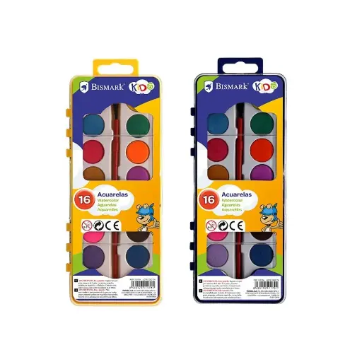 [311179] ACUARELAS BISMARK KIDS 16 UDS.