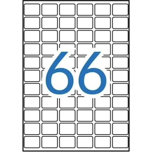 [01864] 01864 ETIQUETAS ADHESIVAS 16X22MM MANUAL/IMPRESION CON ROMOS 66 X 15H A5 BLANCO APLI