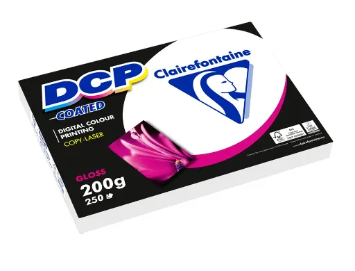 [169680] PAPEL FOTOCOPIADORA COLOR DCP COATED GLOSSY DIN A4 200gr paquete 250 hojas - DCP -