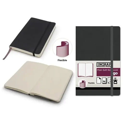 [329113] INGRAF & GO PLAIN SOFT NOTEBOOK 9 X14 .96 hojas