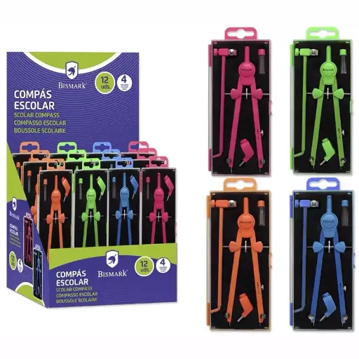 [325777] COMPAS AUTOMATICO NEON con alargadera - BISMARK -