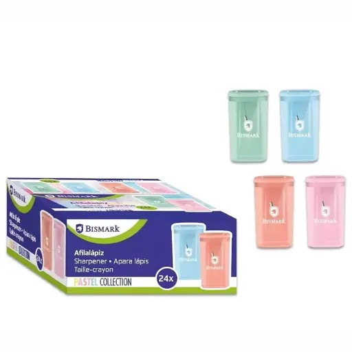 [331266] AFILALAPIZ COLORES PASTEL CON DEPÓSITO EXPOSITOR - BISMARK -