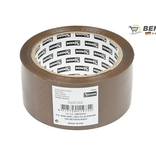 [935] ROLLO CINTA ADHESIVA POLIPROPILENO PRECINTO MARRON 66 M x 48 MM